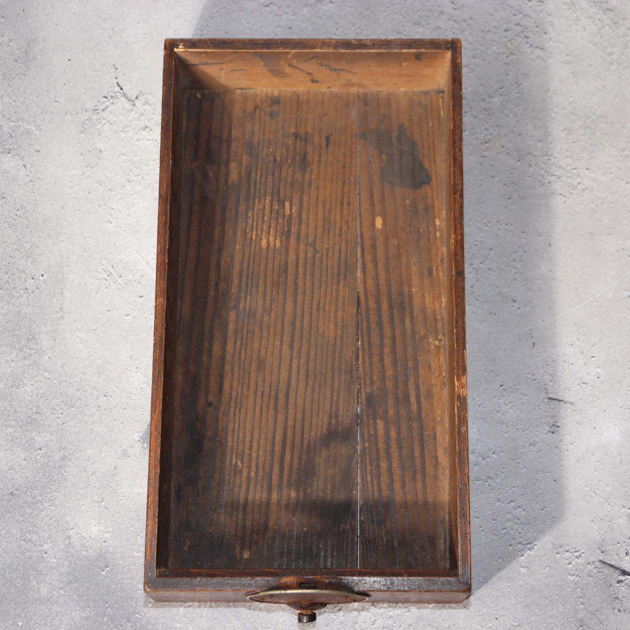 Japanese Antique wooden Tansu Chest of Drawers Storage Box WBX32916