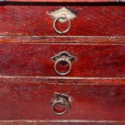 Japanese Antique Wooden Funa Tansu Chest 5 Drawers Merchant Ship Box Meiji17