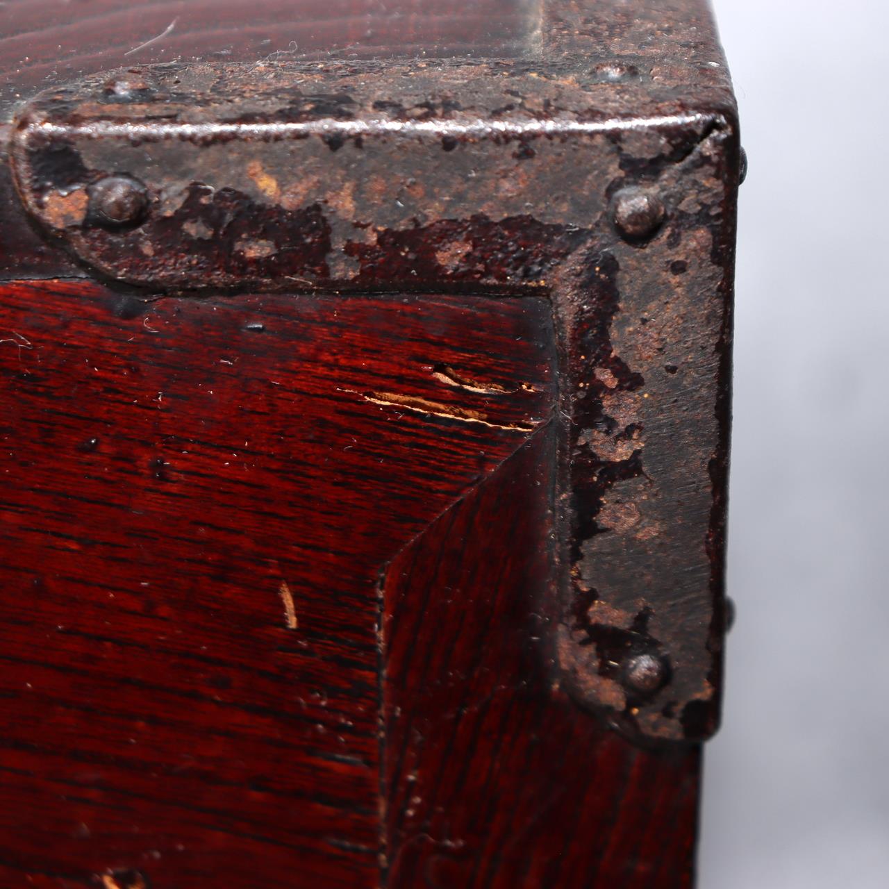 Japanese Antique Wooden Funa Tansu Chest 5 Drawers Merchant Ship Box Meiji19