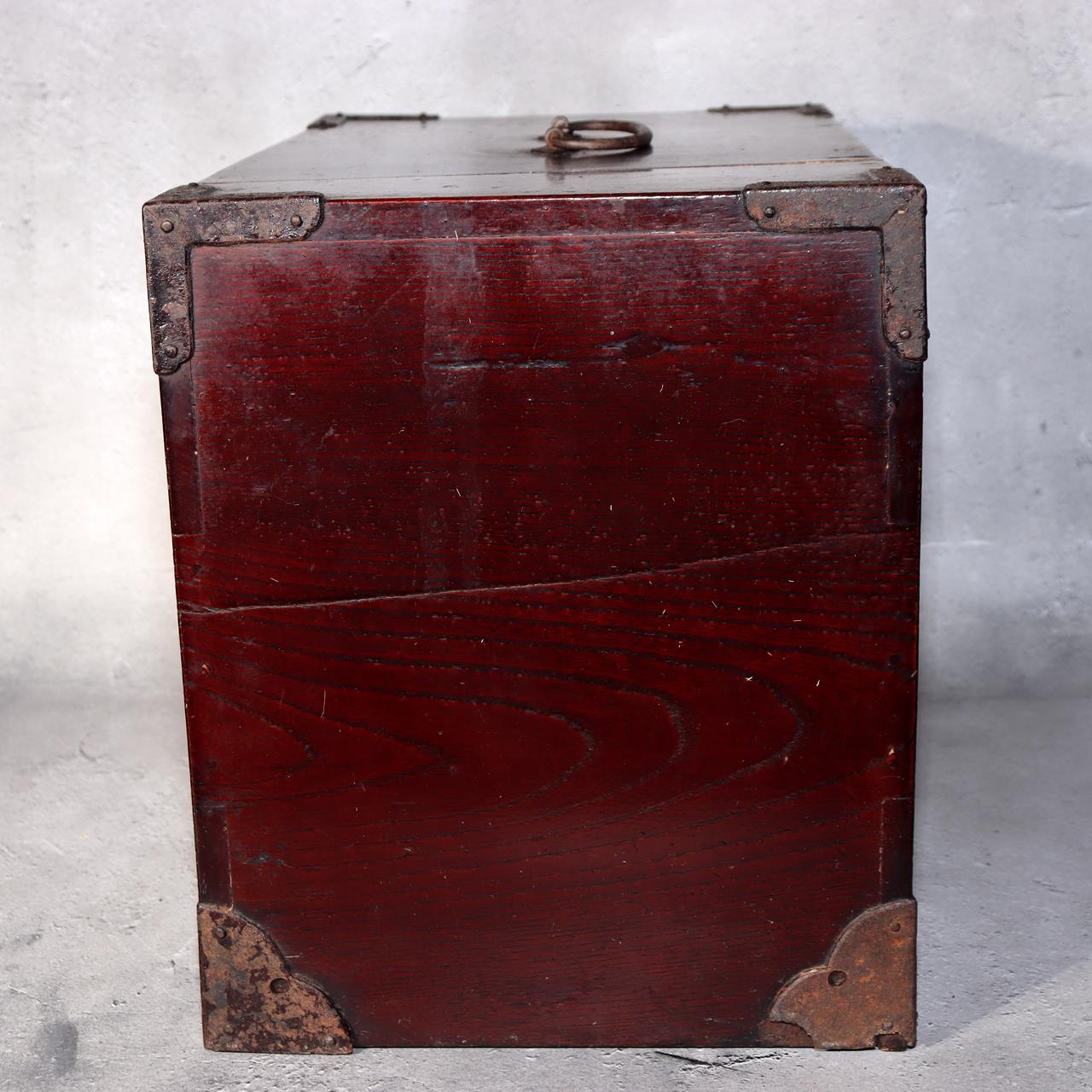 Japanese Antique Wooden Funa Tansu Chest 5 Drawers Merchant Ship Box Meiji2