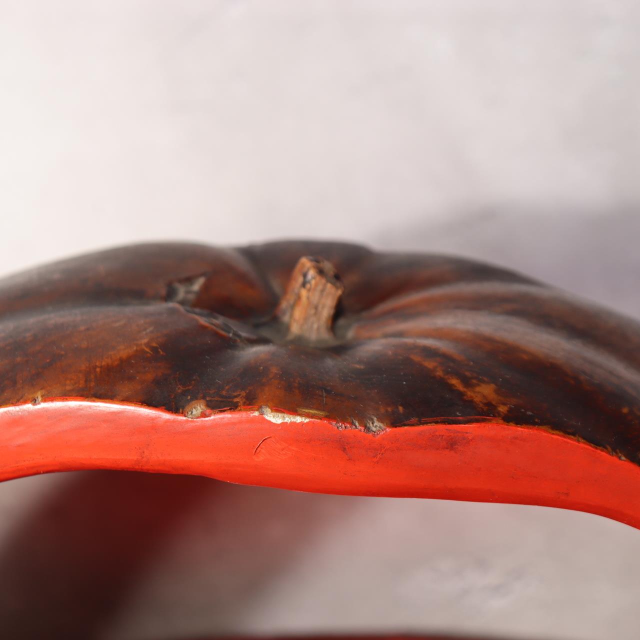 Japanese Lacquered Gourd Basket Fukube Sumitori Tea Ceremony Art Object Interior5