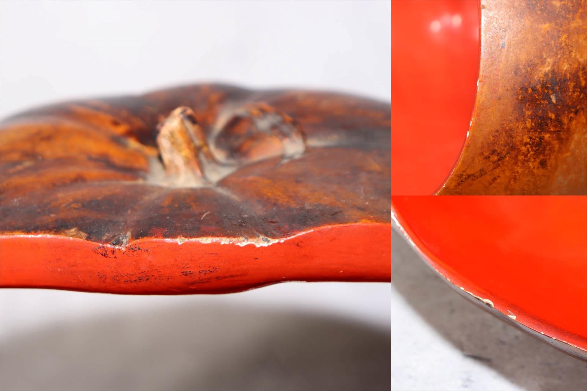 Japanese Lacquered Gourd Basket Fukube Sumitori Tea Ceremony Art Object Interior8