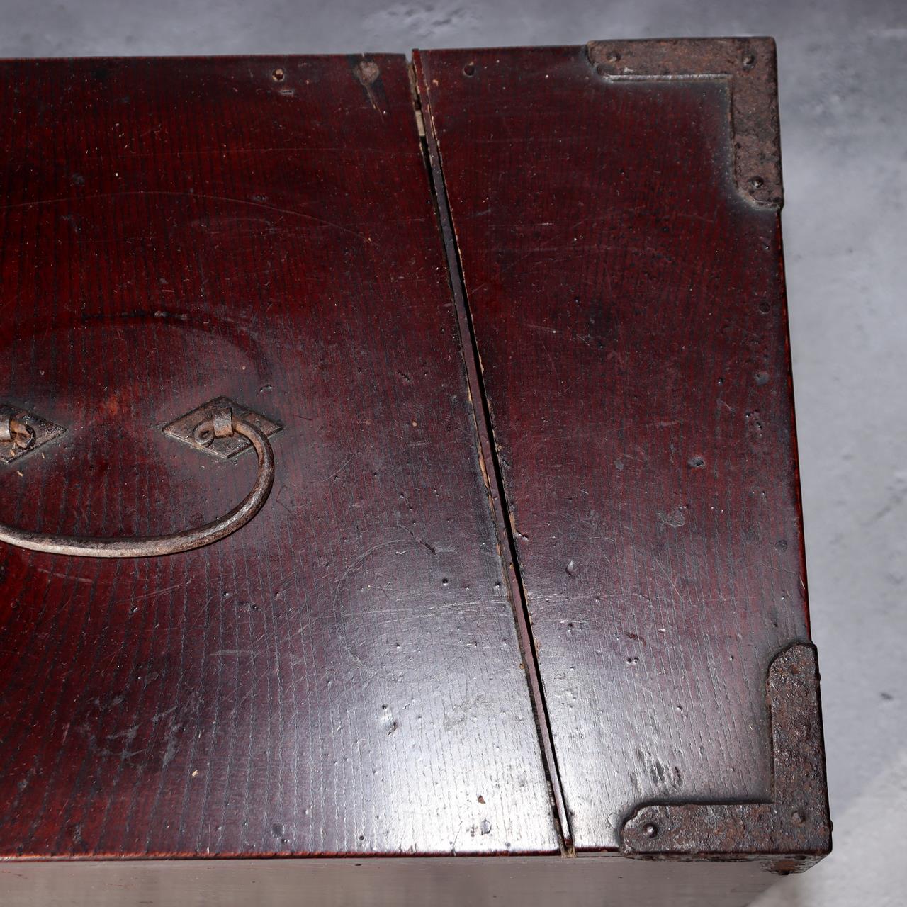 Japanese Antique Wooden Funa Tansu Chest 5 Drawers Merchant Ship Box Meiji11