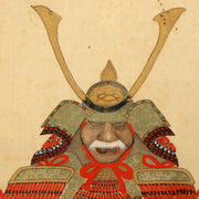 Japanese Antique Samurai Armor Kakejiku Hanging Scroll Painting with Box ASO4134