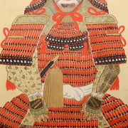 Japanese Antique Samurai Armor Kakejiku Hanging Scroll Painting with Box ASO4135