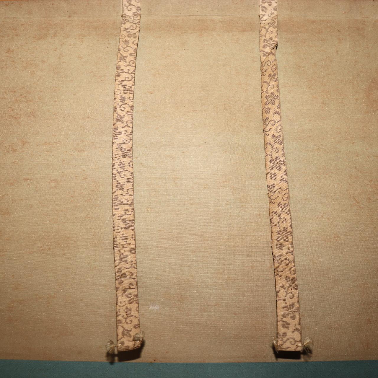 Japanese Antique Samurai Armor Kakejiku Hanging Scroll Painting with Box ASO41313