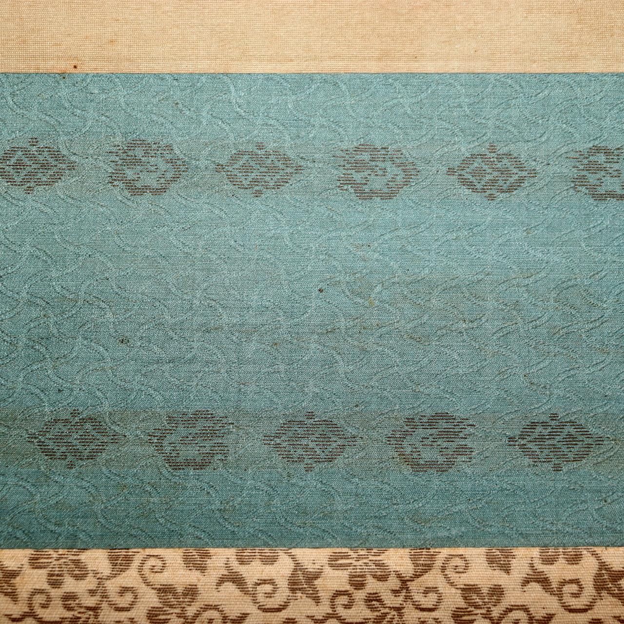 Japanese Antique Samurai Armor Kakejiku Hanging Scroll Painting with Box ASO41315