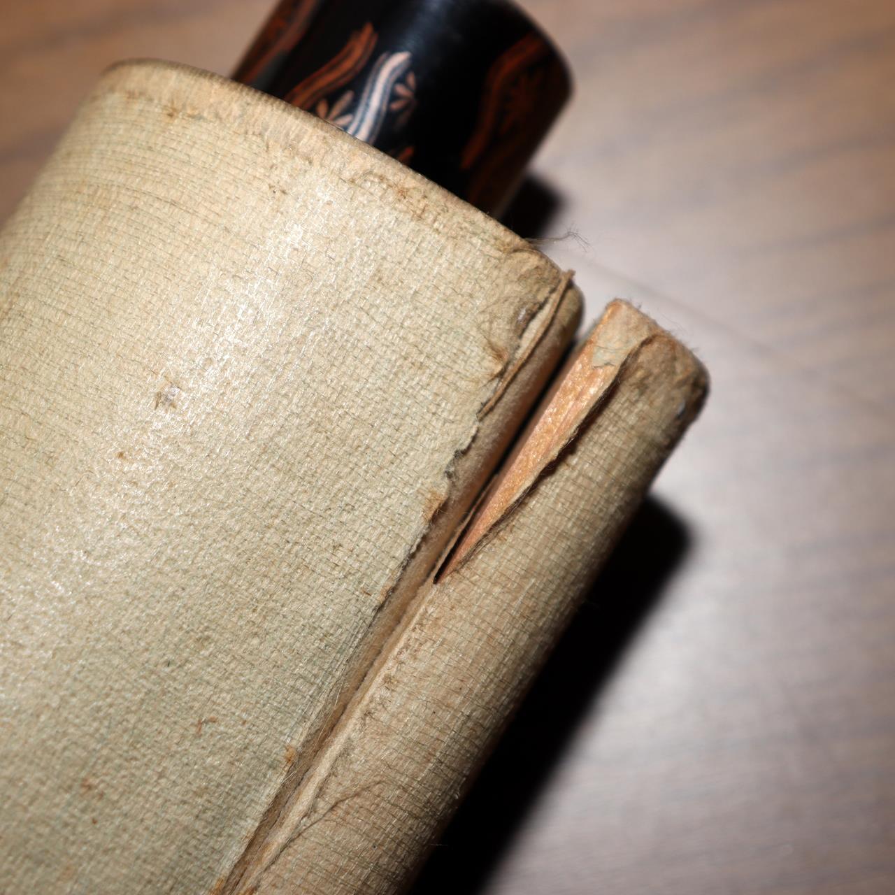 Japanese Antique Samurai Armor Kakejiku Hanging Scroll Painting with Box ASO41316