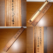 Japanese Antique Samurai Armor Kakejiku Hanging Scroll Painting with Box ASO4139