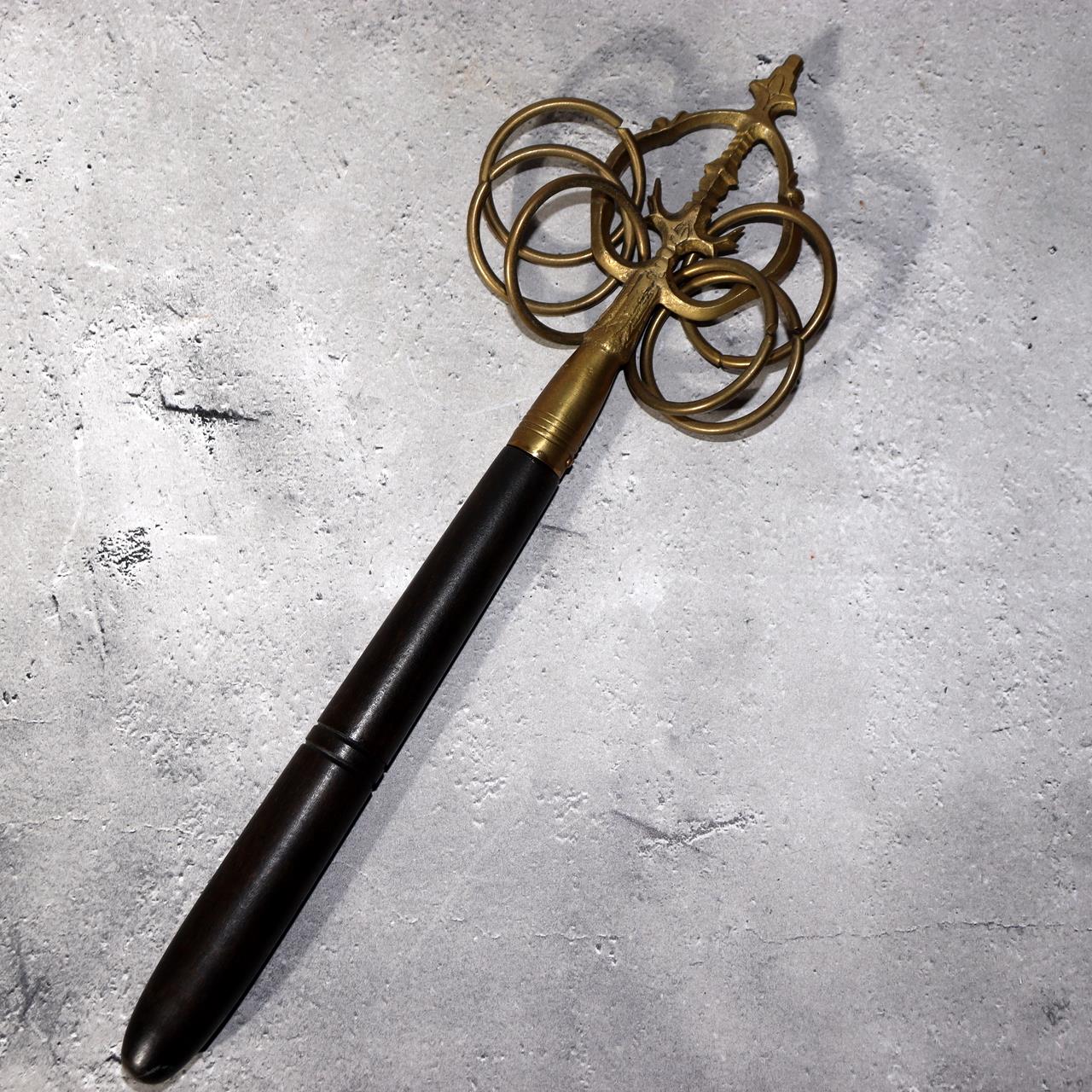 Japanese Buddhist tool Khakkhara Shakujo Buddhism temple Shinto BT241 -10