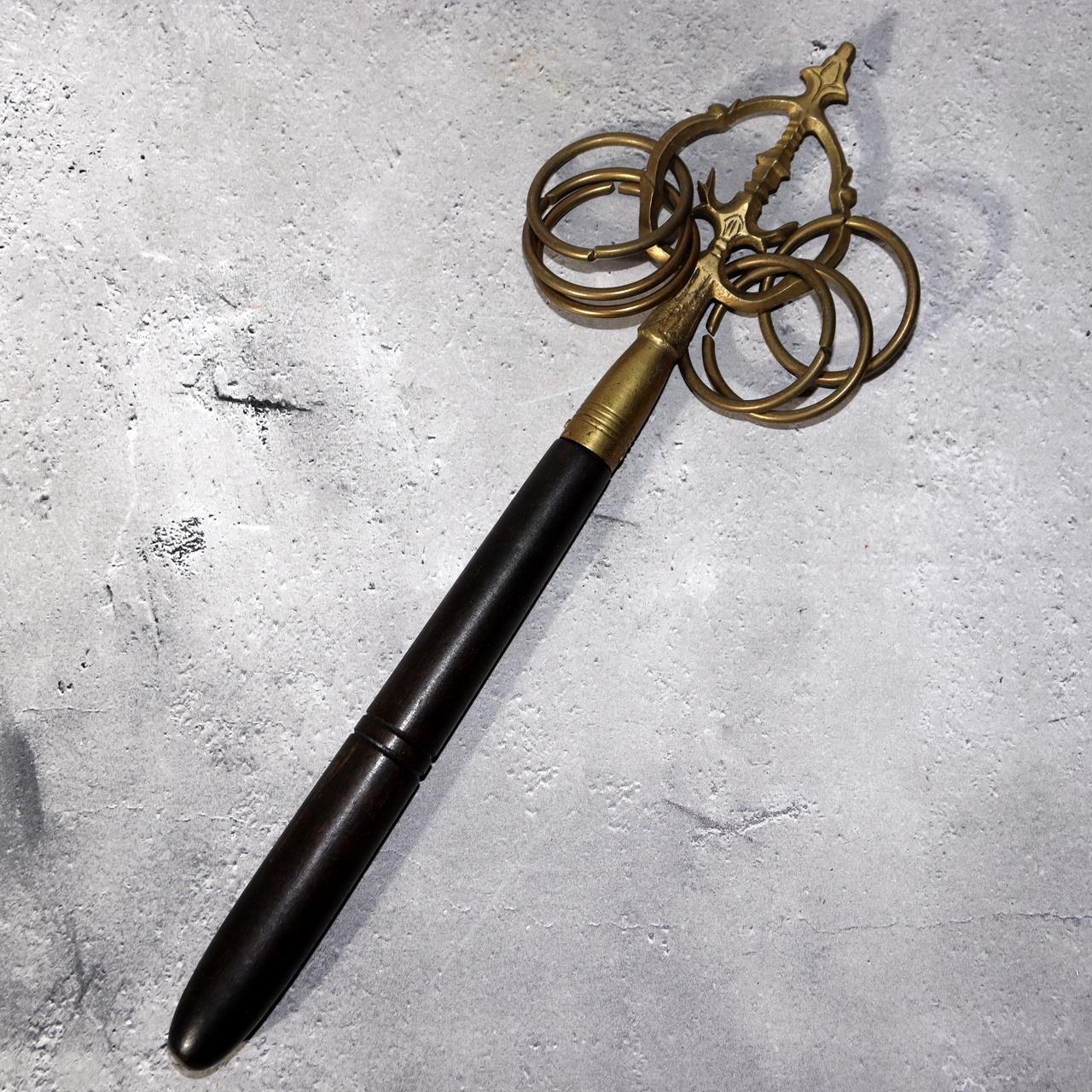 Japanese Buddhist tool Khakkhara Shakujo Buddhism temple Shinto BT241 -11