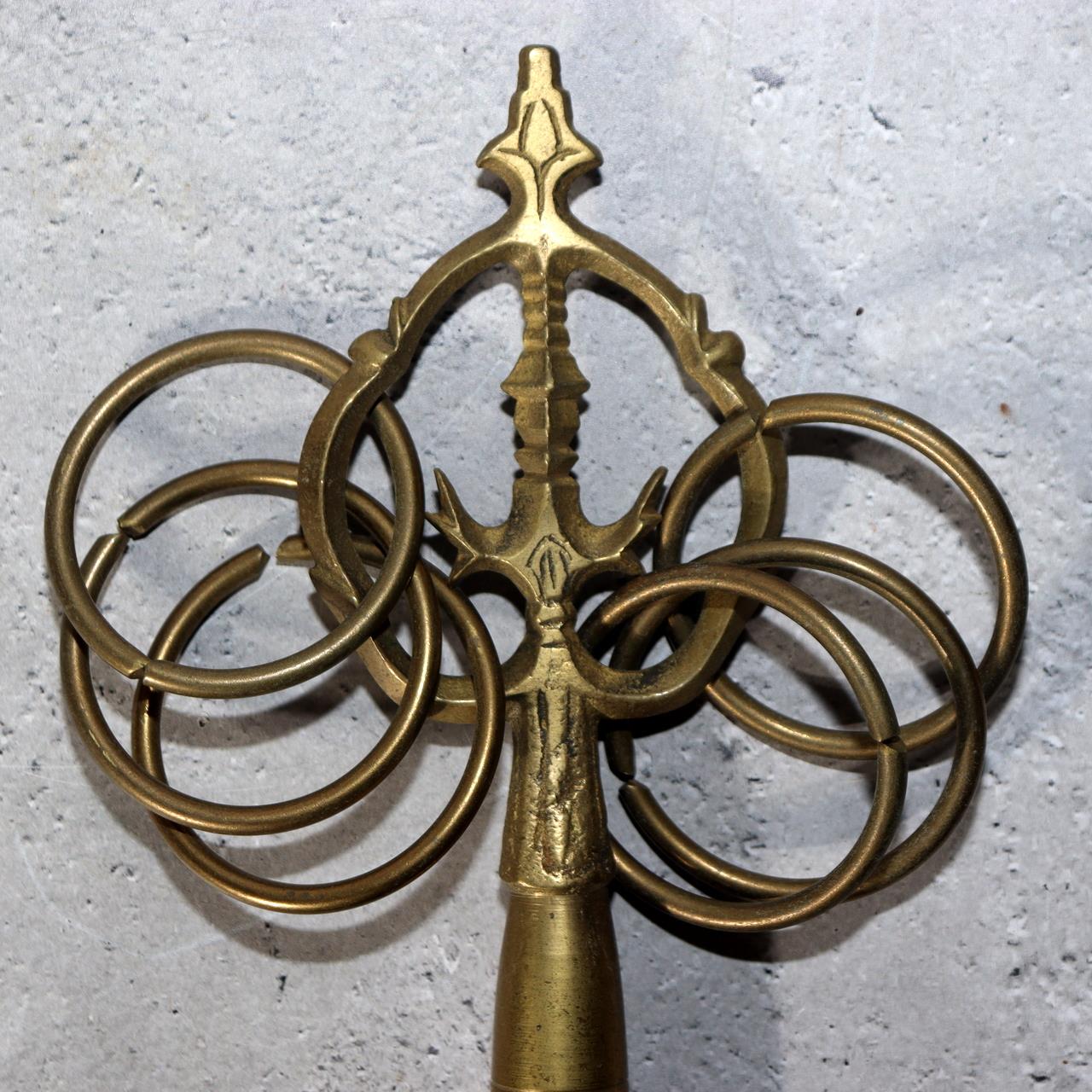 Japanese Buddhist tool Khakkhara Shakujo Buddhism temple Shinto BT241 -18