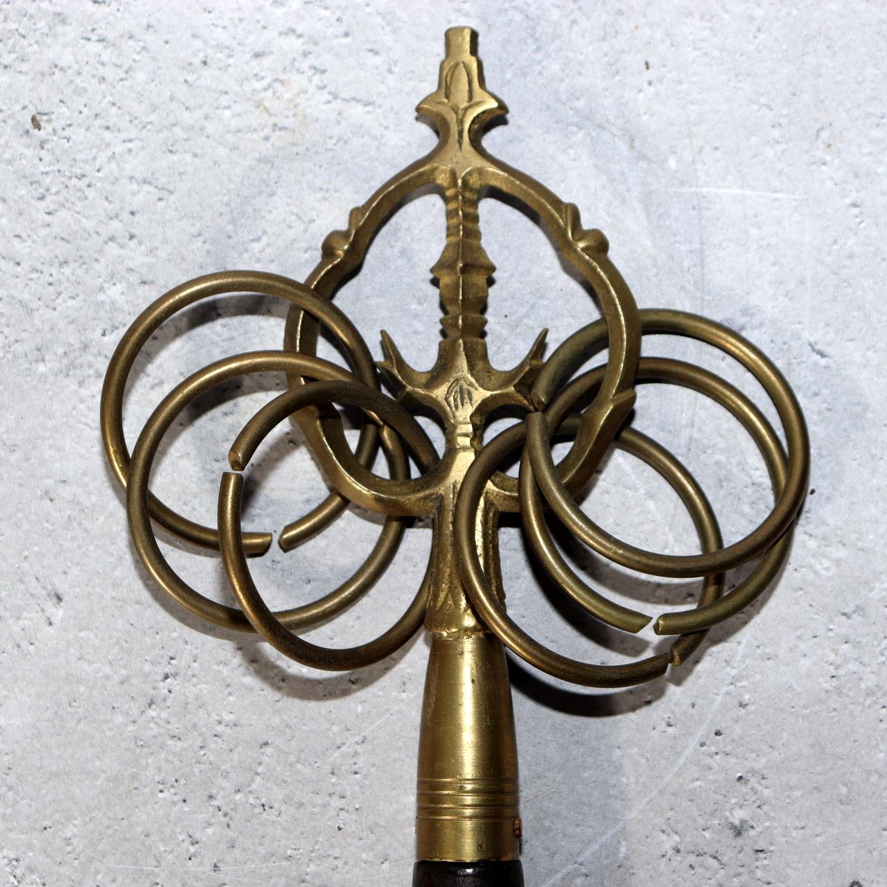 Japanese Buddhist tool Khakkhara Shakujo Buddhism temple Shinto BT241 -310