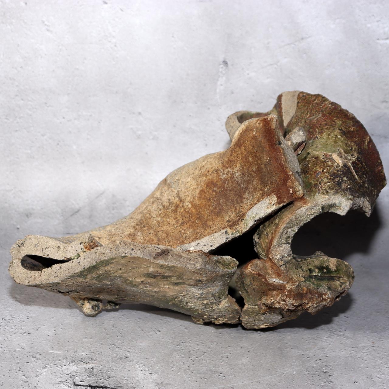 Japanese Antique Yama Chawan Fragment Pottery Wabi Sabi Style PCP270 -11