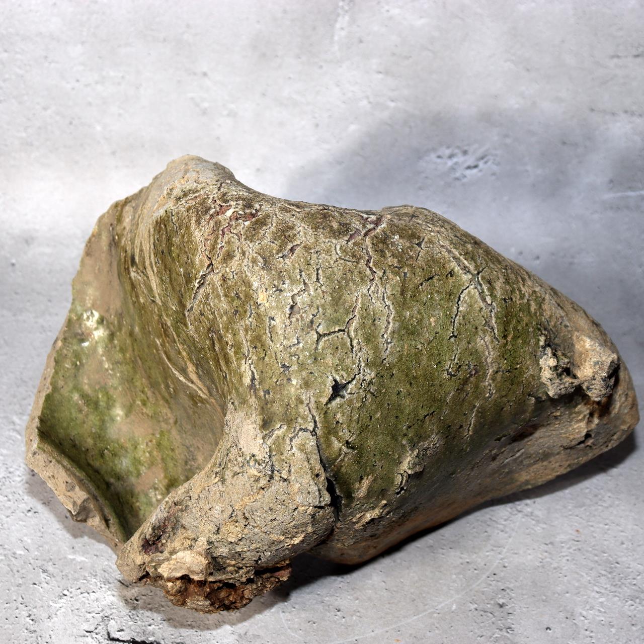 Japanese Antique Yama Chawan Fragment Pottery Wabi Sabi Style PCP270 -10