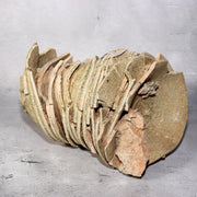 Japanese Antique Yama Chawan Gray Glazed Yama Chawan Fragment Pottery PCP270 -21