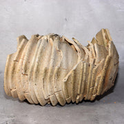 Japanese Antique Yama Chawan Gray Glazed Yama Chawan Fragment Pottery PCP270 -24