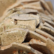 Japanese Antique Yama Chawan Gray Glazed Yama Chawan Fragment Pottery PCP270 -212