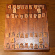 Japanese Antique Wooden Shogi Board with Pieces Go Game Meiji to Early Showa Era1