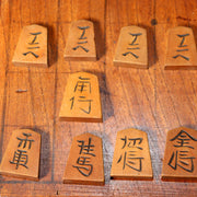 Japanese Antique Wooden Shogi Board with Pieces Go Game Meiji to Early Showa Era5