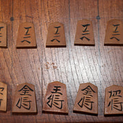 Japanese Antique Wooden Shogi Board with Pieces Go Game Meiji to Early Showa Era18