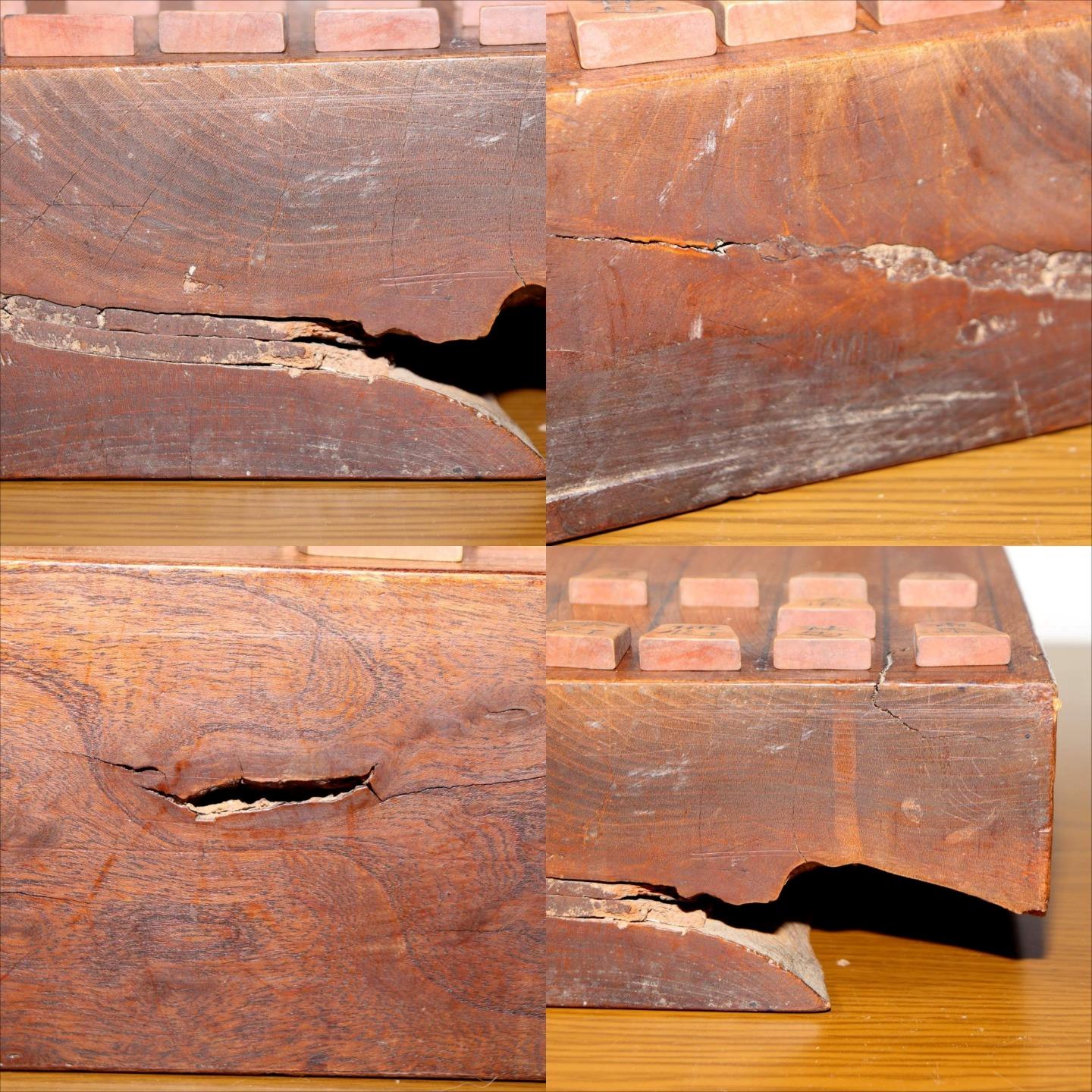 Japanese Antique Wooden Shogi Board with Pieces Go Game Meiji to Early Showa Era7