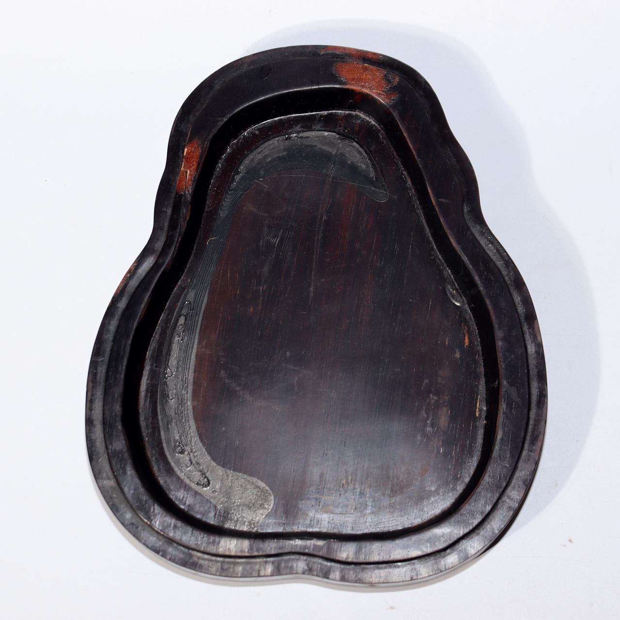 Reserved //Chinese Vintage Duan inkstone Suzuri Calligraphy Scholar’s Tool VG3926