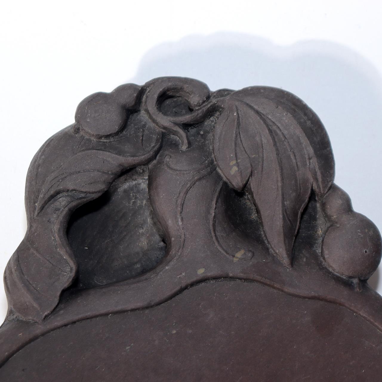 Reserved //Chinese Vintage Duan inkstone Suzuri Calligraphy Scholar’s Tool VG3927