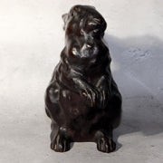 Japanese Bronze Rabbit Figurine Sculpture Ornament Art Work signed BOS9724