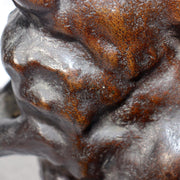 Japanese Bronze Rabbit Figurine Sculpture Ornament Art Work signed BOS97214