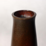 Japanese Bronze Flower Vase Signed artist Tomiyasu Aida Metal Art Ikebana BV6886