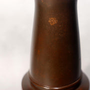 Japanese Bronze Flower Vase Signed artist Tomiyasu Aida Metal Art Ikebana BV68810