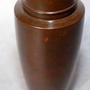 Japanese Bronze Flower Vase Signed artist Tomiyasu Aida Metal Art Ikebana BV68811