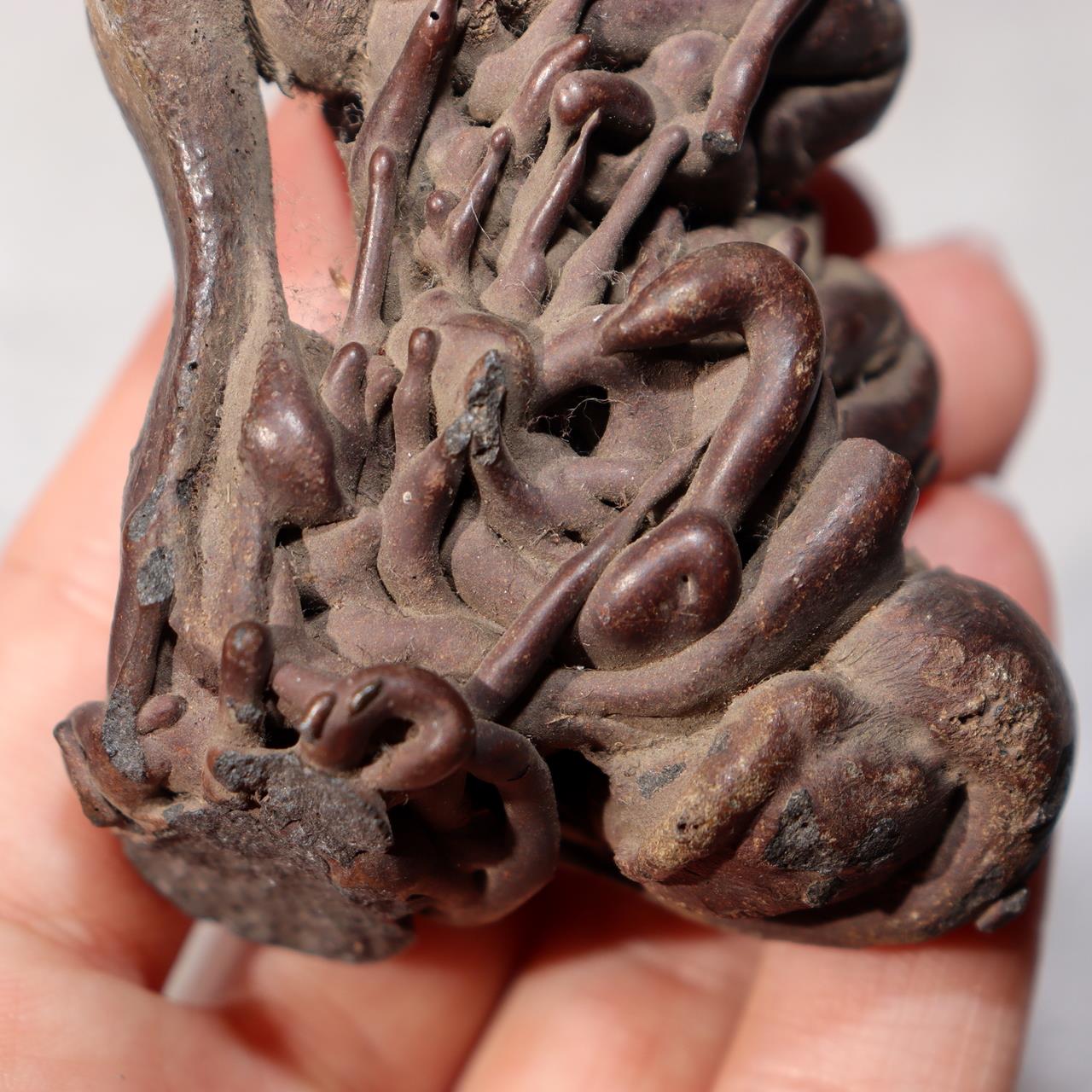 Japanese Natural Lava Stone Volcanic Sculpture Suiseki Art Object SS2126