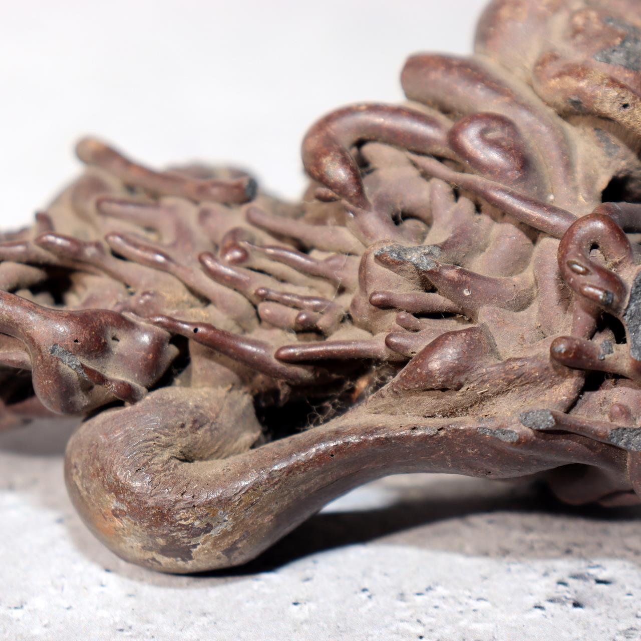 Japanese Natural Lava Stone Volcanic Sculpture Suiseki Art Object SS21215