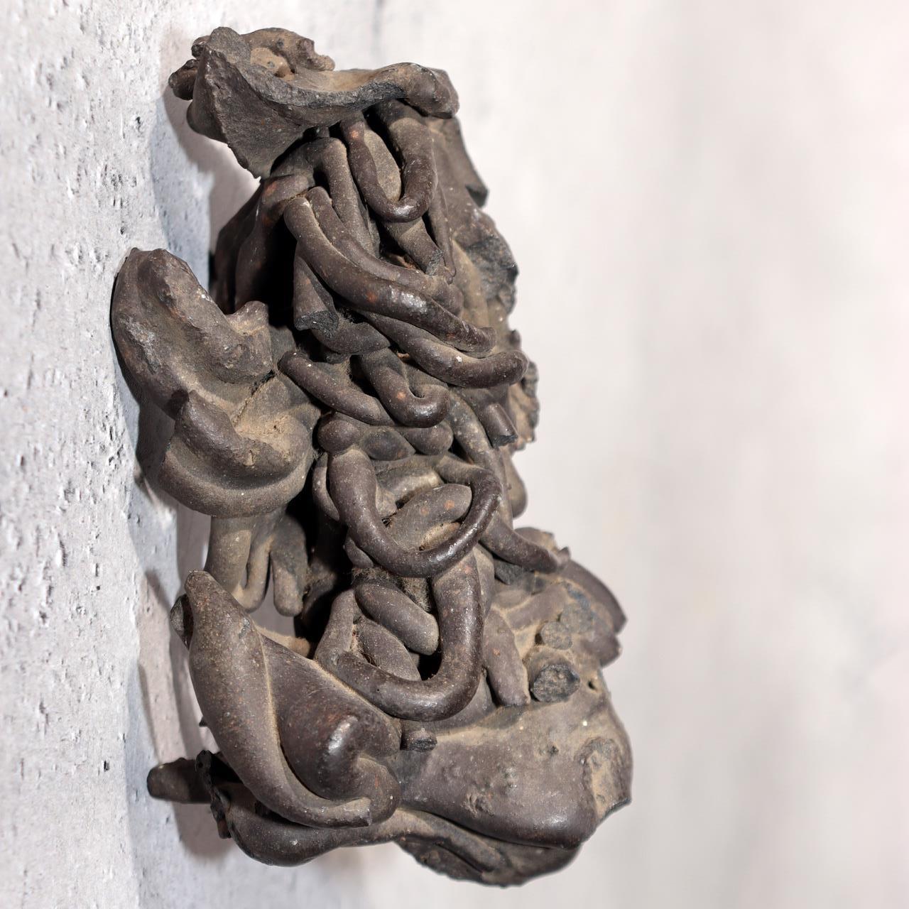 Japanese Natural Lava Stone Volcanic Sculpture Suiseki Art Object SS2131