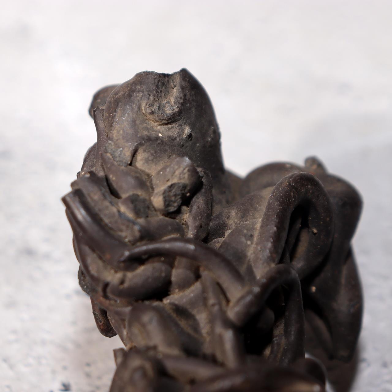 Japanese Natural Lava Stone Volcanic Sculpture Suiseki Art Object SS2135