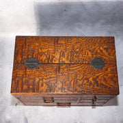 Japanese Wooden Sewing Box Tansu Chest of Drawers Keyaki Wood Vintage Haribako5