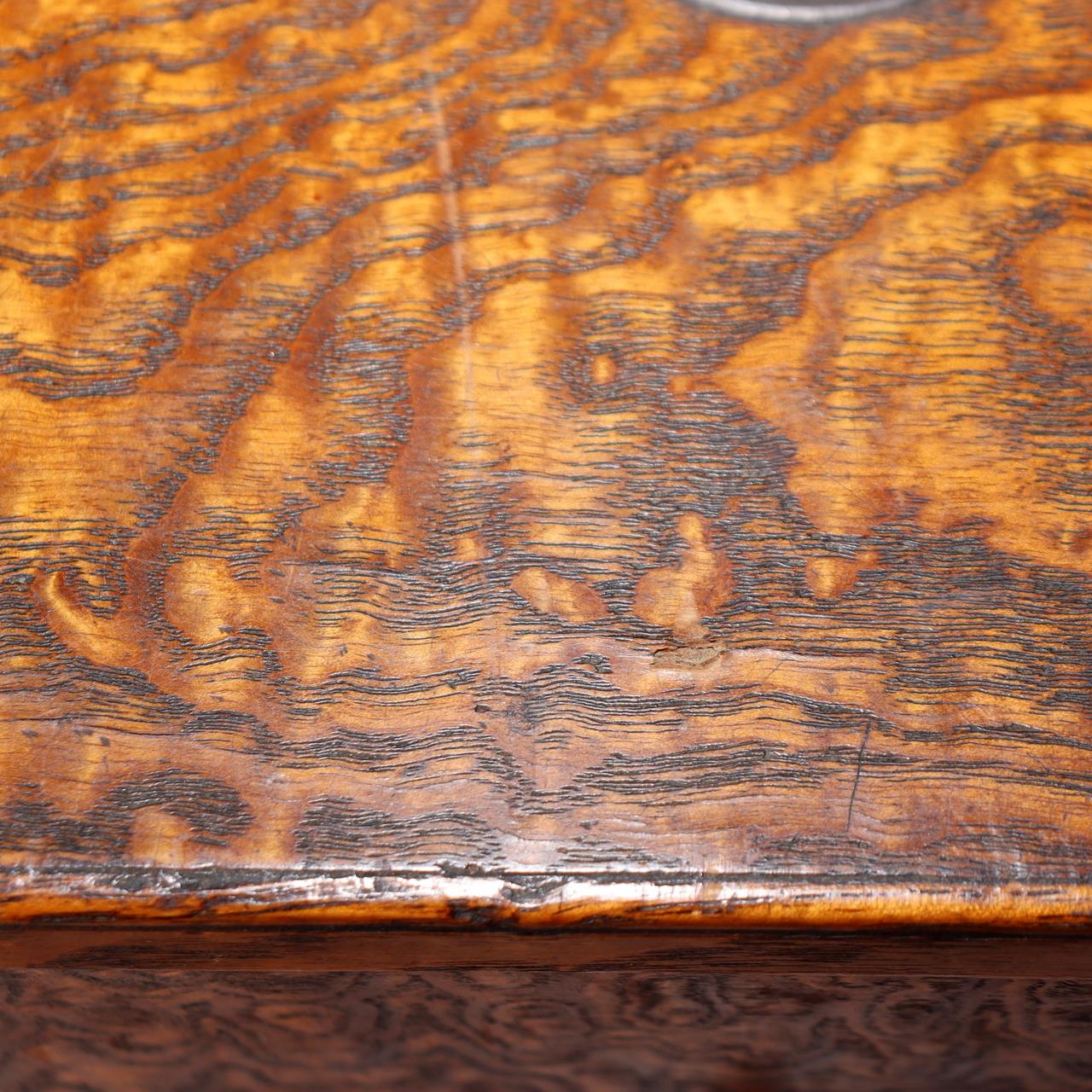 Japanese Wooden Sewing Box Tansu Chest of Drawers Keyaki Wood Vintage Haribako11