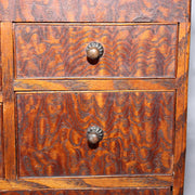 Japanese Wooden Sewing Box Tansu Chest of Drawers Keyaki Wood Vintage Haribako13