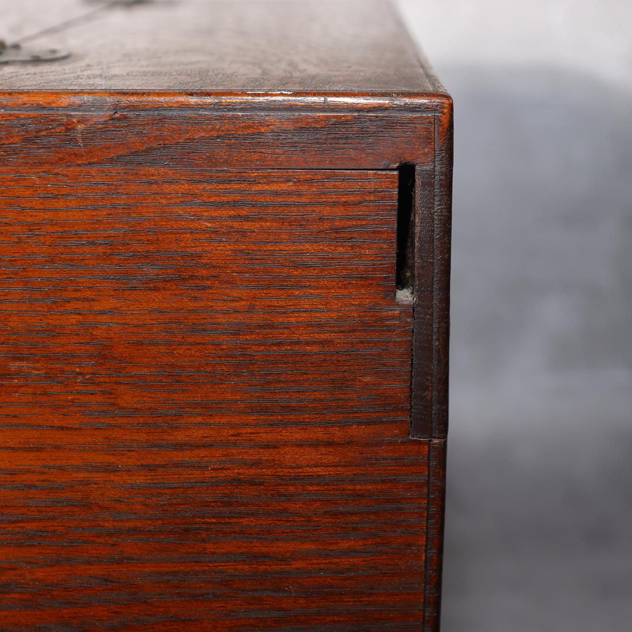 Japanese Wooden Sewing Box Tansu Chest of Drawers Keyaki Wood Vintage Haribako21