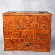 Japanese Wooden Sewing Box Tansu Chest of Drawers Vintage Haribako Storage0