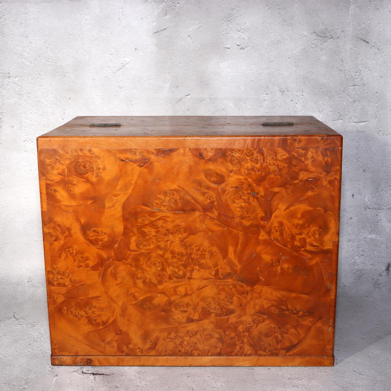 Japanese Wooden Sewing Box Tansu Chest of Drawers Vintage Haribako Storage2