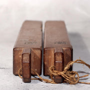 Japanese Wooden Hyoshigi Clappers Traditional Edo Style Folk Instrument WO4815