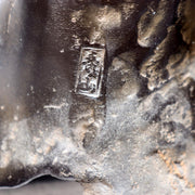 Japanese Bronze Rooster Figurine Plum Blossom Branch Ornament Signed  BOS97521