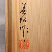 Japanese Bronze Vase Sculptural Hollow Form Signed with Wooden Box BV69118