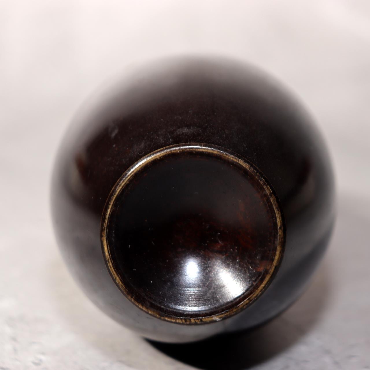 Japanese Vintage Bronze Vase Tall Slim Ikebana Display BV6934