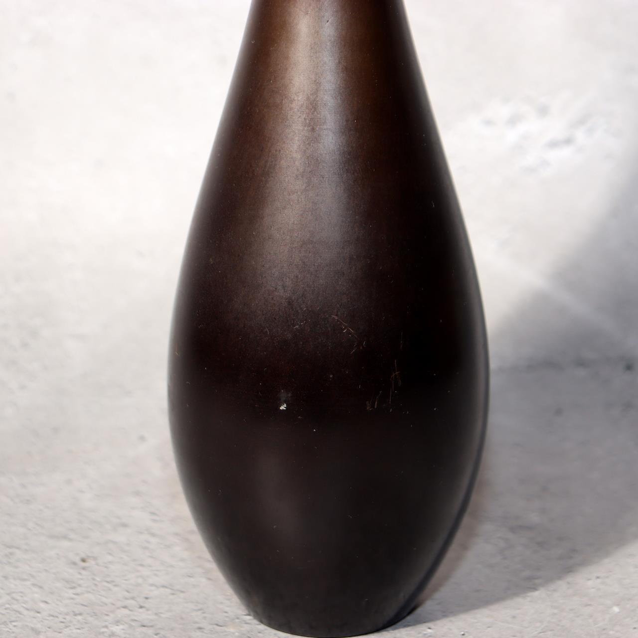 Japanese Vintage Bronze Vase Tall Slim Ikebana Display BV69311