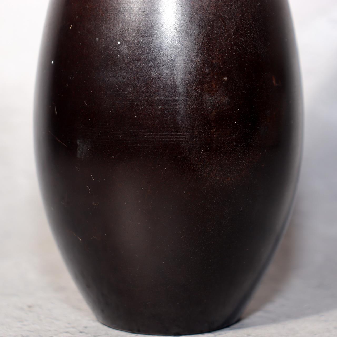 Japanese Vintage Bronze Vase Tall Slim Ikebana Display BV69312