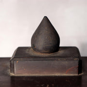 Japanese Shinto Inari Fox Statues with Wooden Zushi Shrine Edo Period Japan15